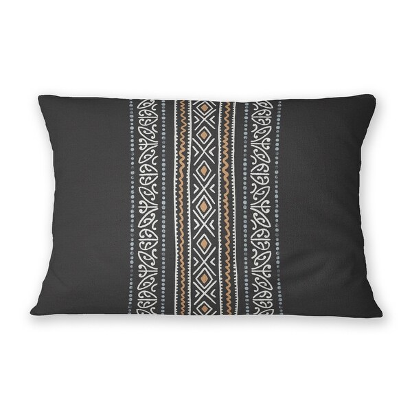 SURF BLACK Indoor Outdoor Lumbar Pillow By Kavka Designs Bed